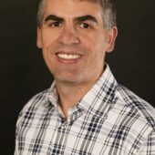 a close up of a man