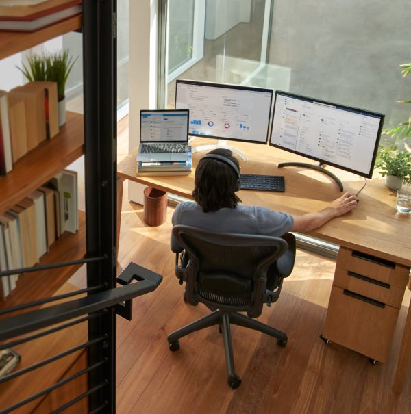 Man at computer