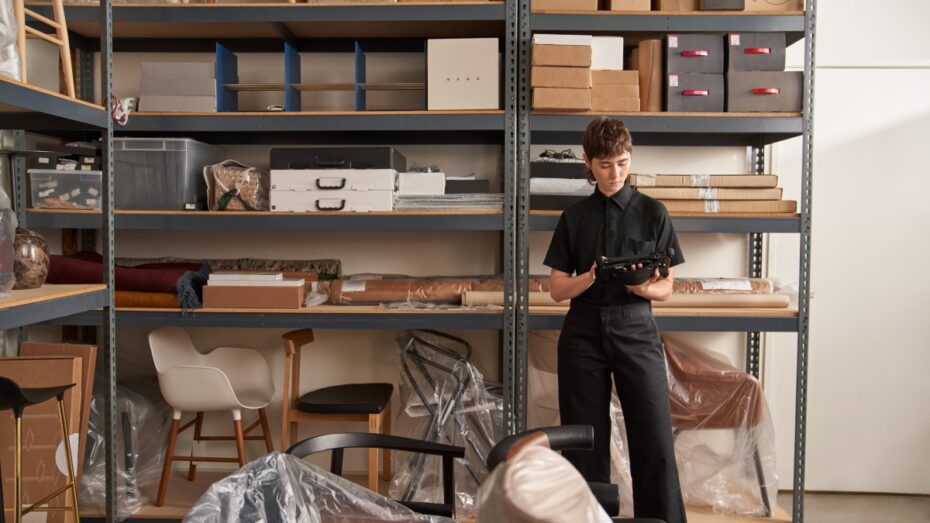 Customer service scanning product codes, picking and packing online orders, analyzing data and managing inventory in the storeroom.