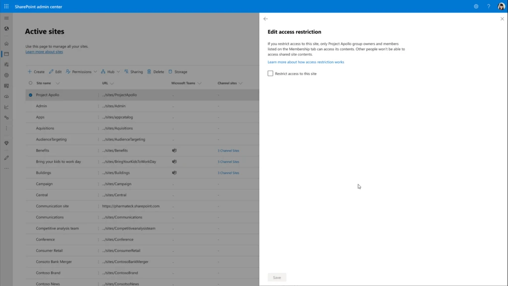 Syntex helps ensure sensitive content is only accessed by approved internal and external resources. Preview of edit access restriction notification.