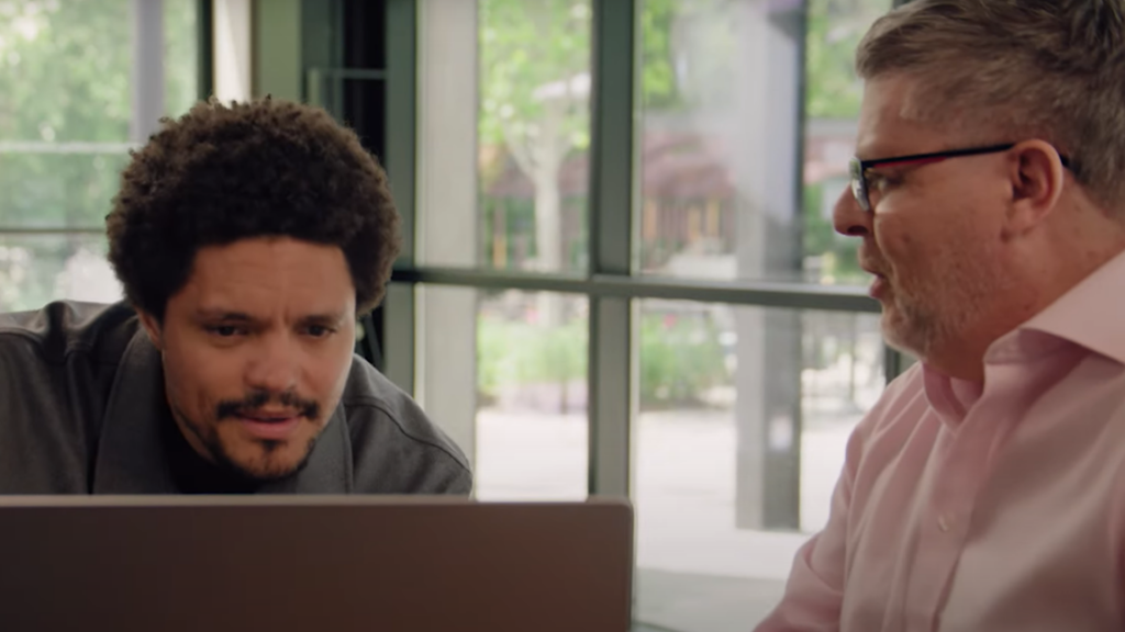 Trevor Noah and Oren from True Media