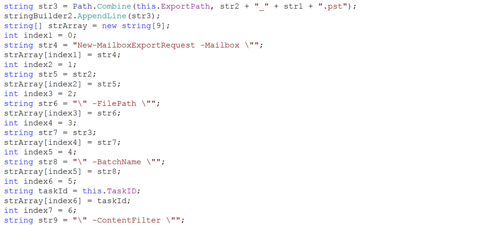 Code snippet