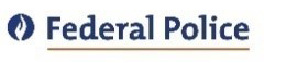 Logo de la Police fédérale de Belgique.