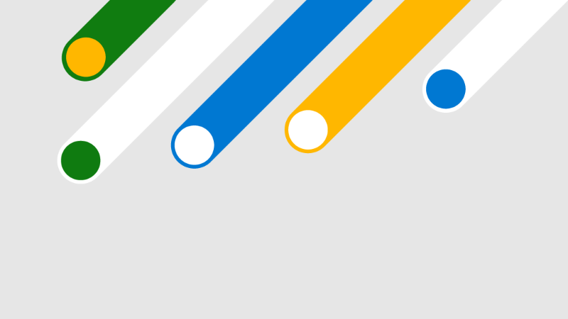 Fundo cinza com linhas e círculos coloridos diagonais.